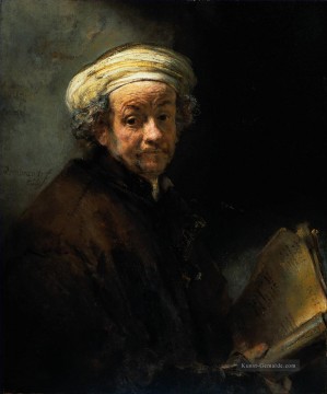 Rembrandt van Rijn Werke - Selbst Porträt wie der Apostel Paulus Rembrandt